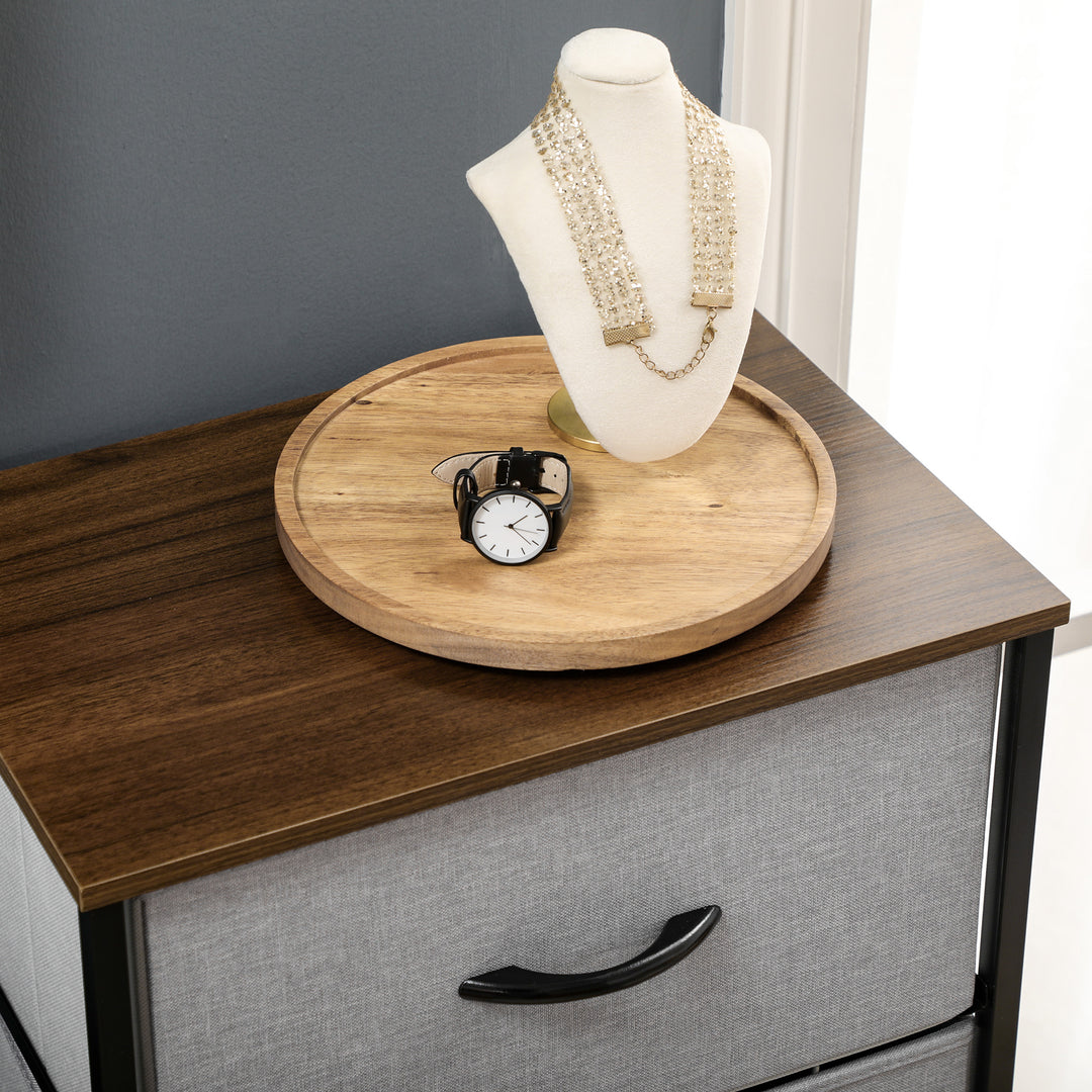 Bedroom Dresser with 5 Fabric Drawers