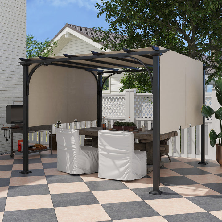 Waterproof 3 x 3(m) Outdoor Retractable Pergola