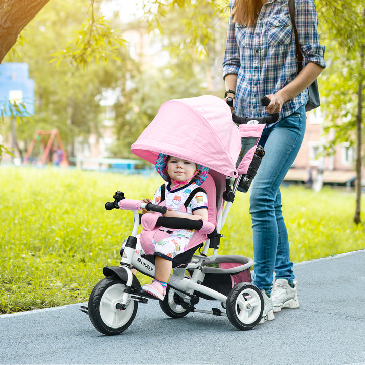 4 in 1 Kids Trike Push Bike w/ Push Handle