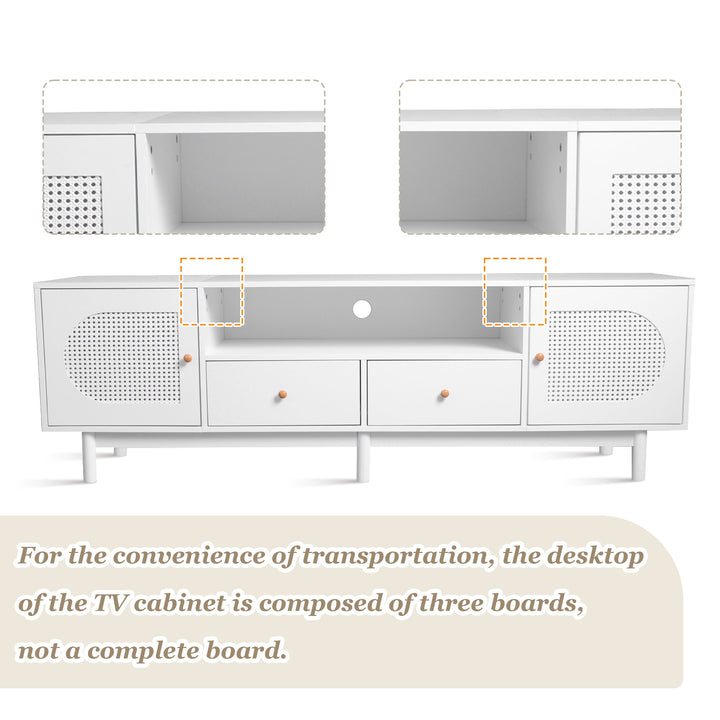 Elegant Modern TV Stand with Cable Management