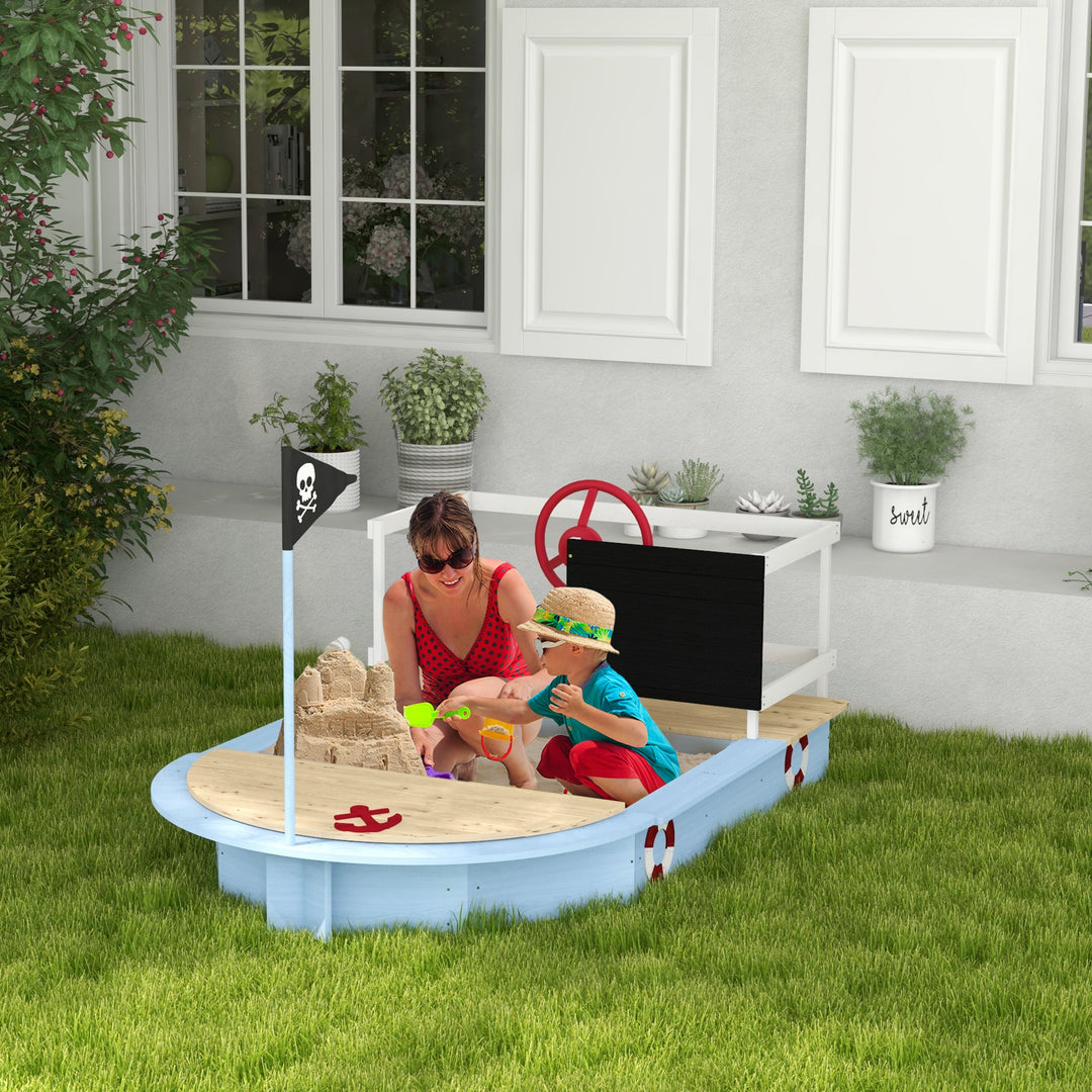 Kids Wooden Sandbox