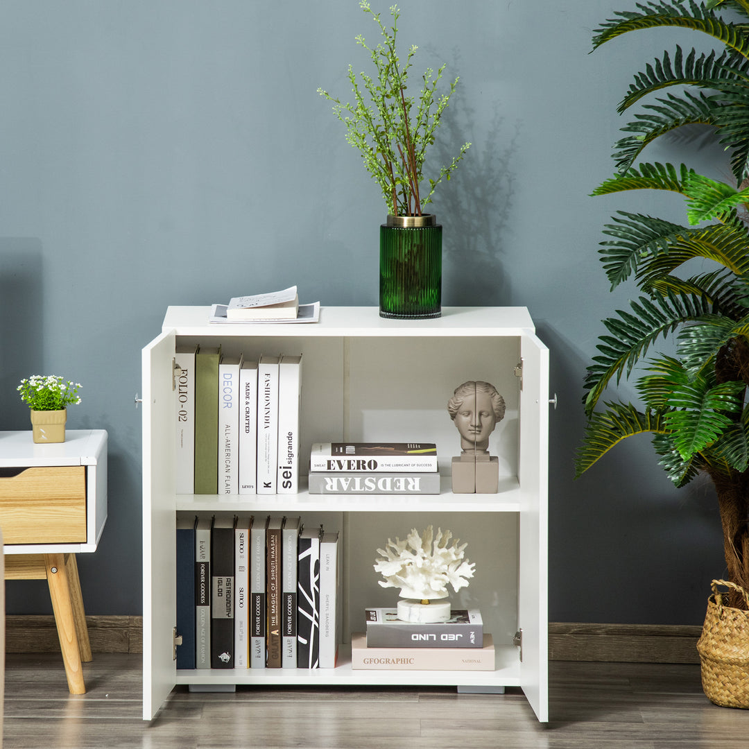 Storage Cabinet with 2 Shelves and Doors