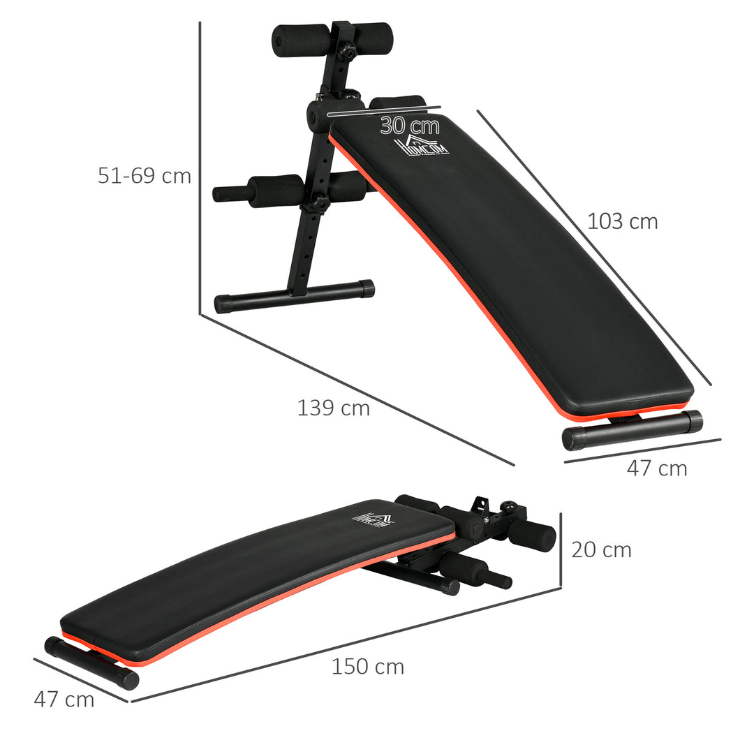 Sit-Up Sensation: Foldable Steel Home Bench