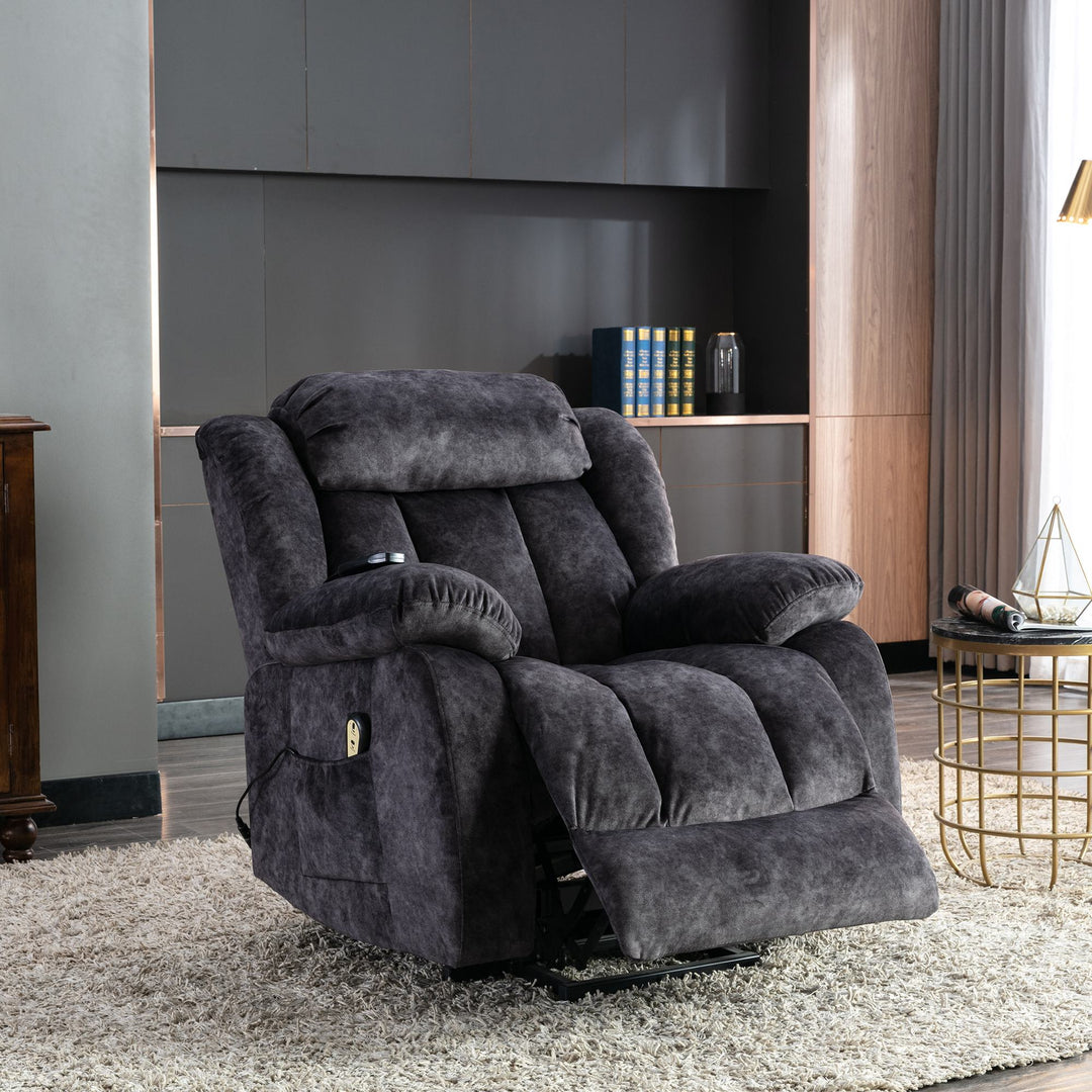 Power Lift Recliner Massage Sofa with Heat & Vibration