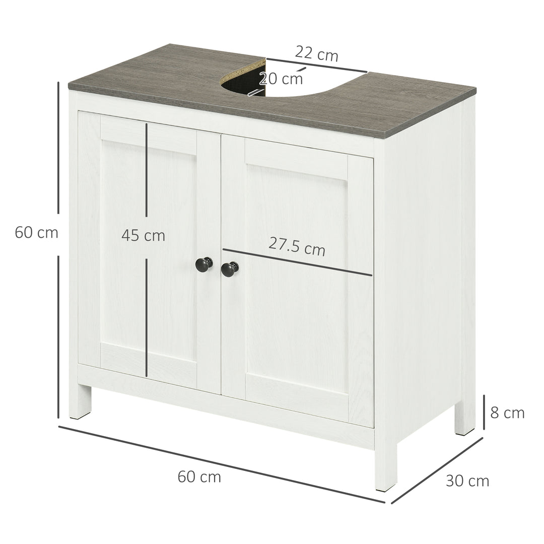 Kleankin Floor Standing Bathroom Sink Cabinet