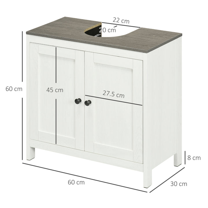 Kleankin Floor Standing Bathroom Sink Cabinet