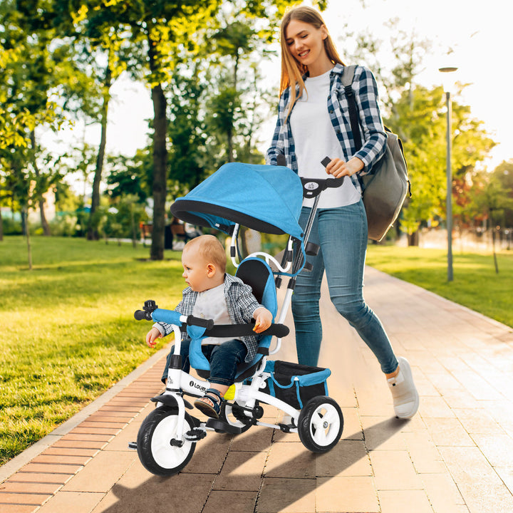 4 in 1 Kids Trike Push Bike w/ Push Handle