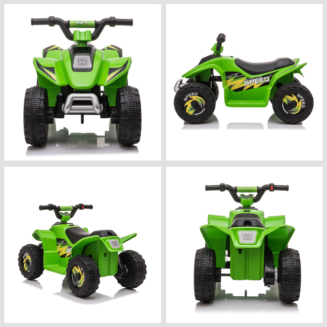 6V Kids Electric Toy Car ATV Toy Quad Bike Four Big Wheels w/ Forward Reverse Functions Toddlers aged 18-36 months