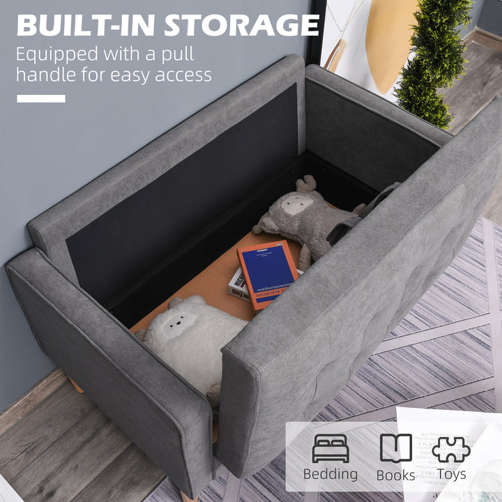 Modern 2 Seater Sofa with Hidden Storage