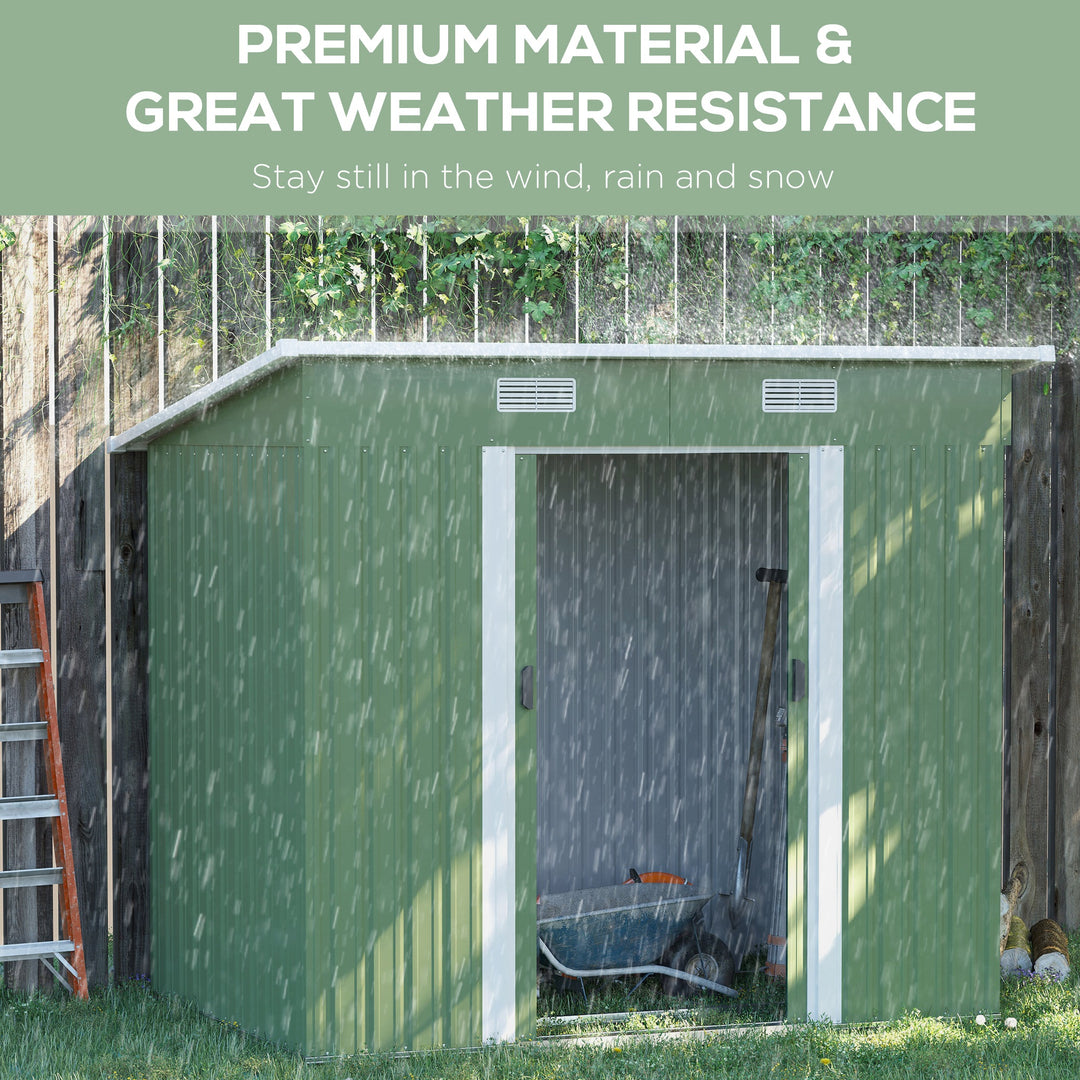 6.8 x 4.3ft Outdoor Garden Storage Shed