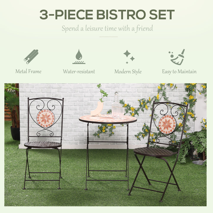 3 Piece Mosaic Bistro Set