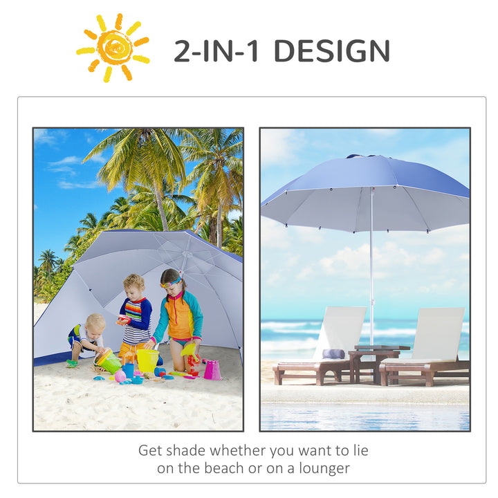 2m Beach Umbrella: UV-Protective Parasol