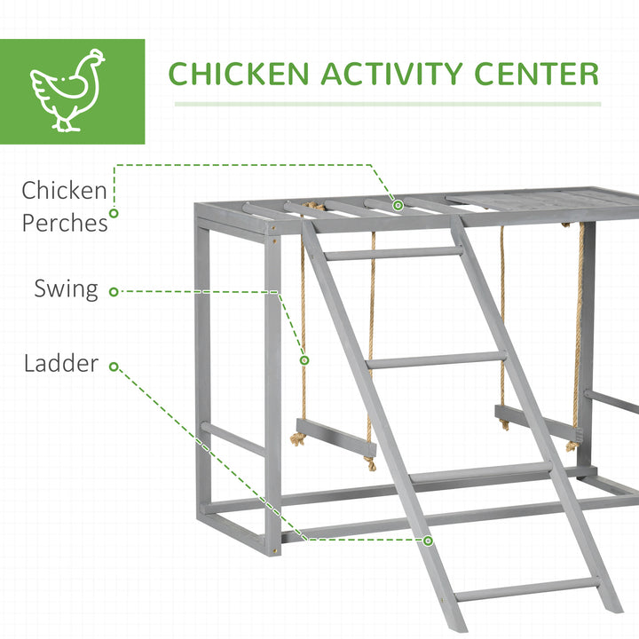 Chicken Run with Activity Shelf and Cover