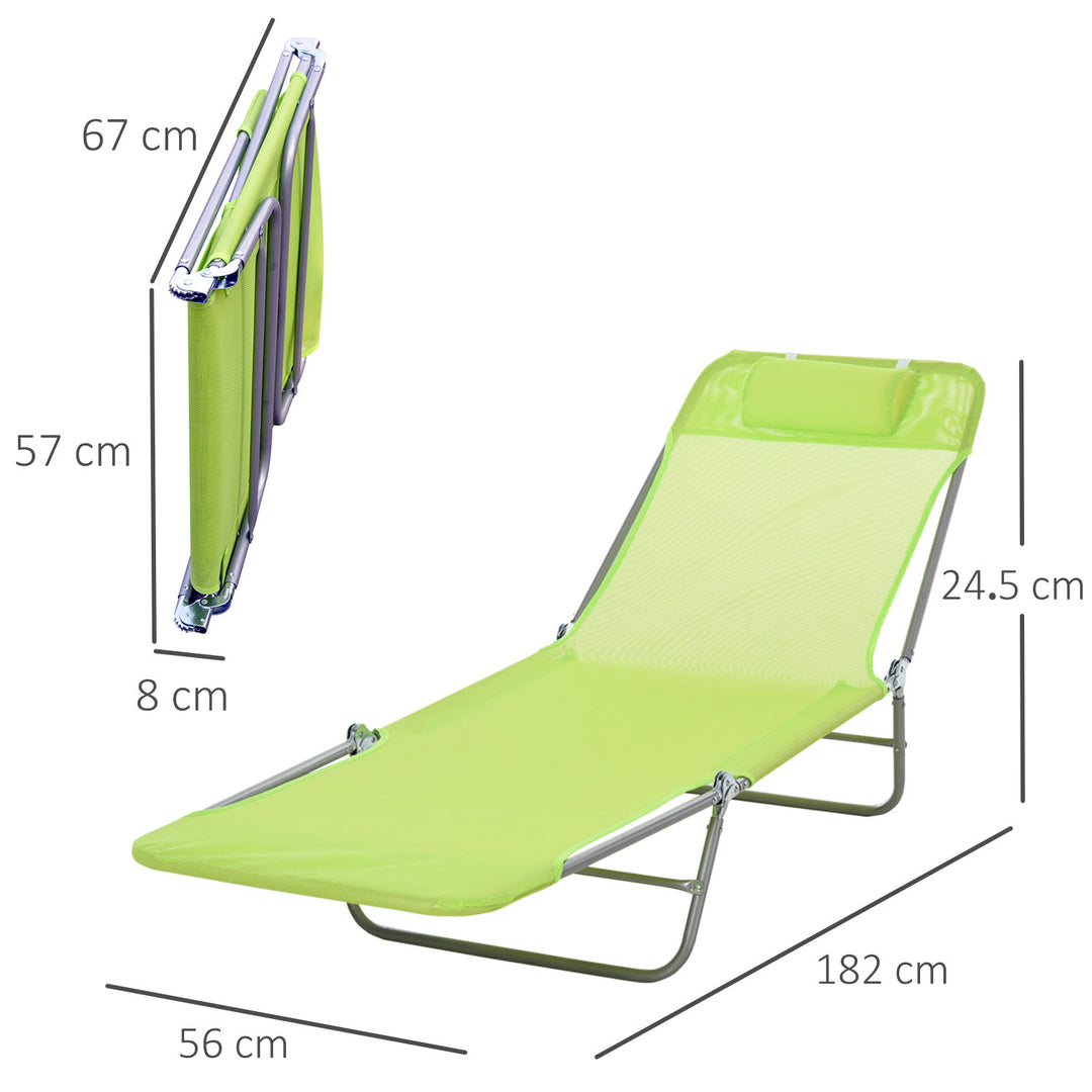 Adjustable Sun Lounger: Reclining Garden Relaxer with Adjustable Back