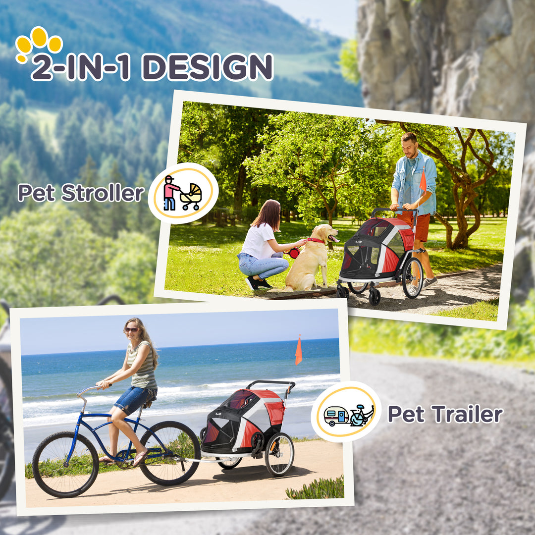 Foldable Dog Bike Trailer