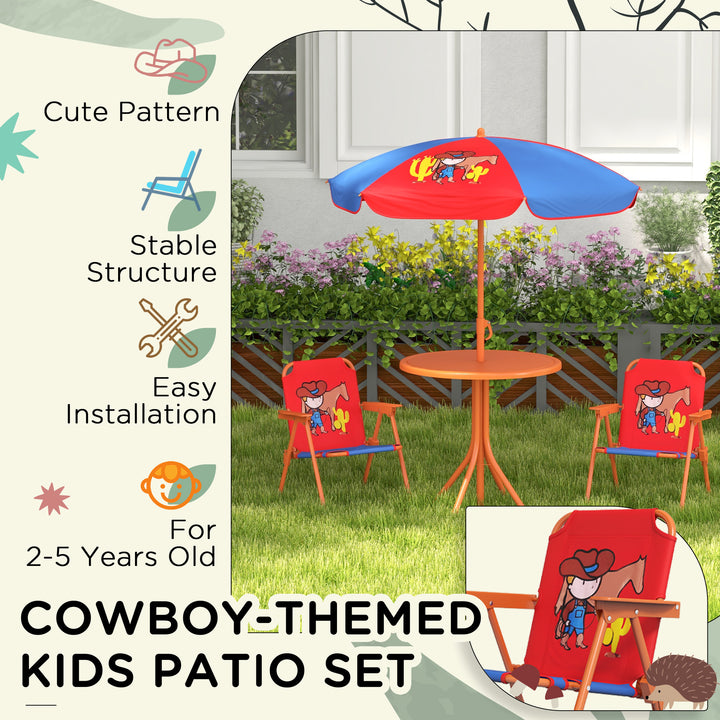 Cowboy Campout: Children's Picnic Set with Foldable Seats