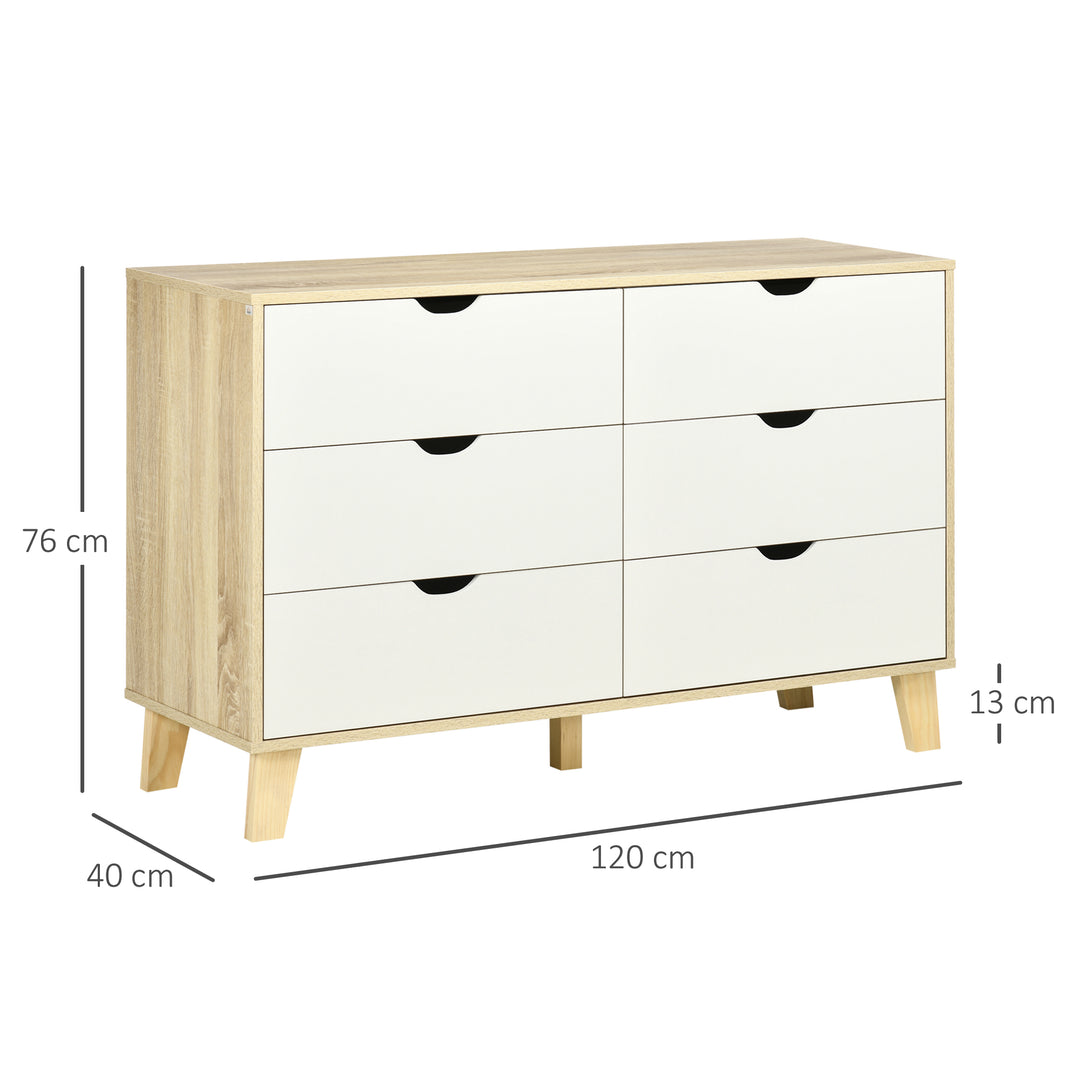 6-Drawer Wide Chest