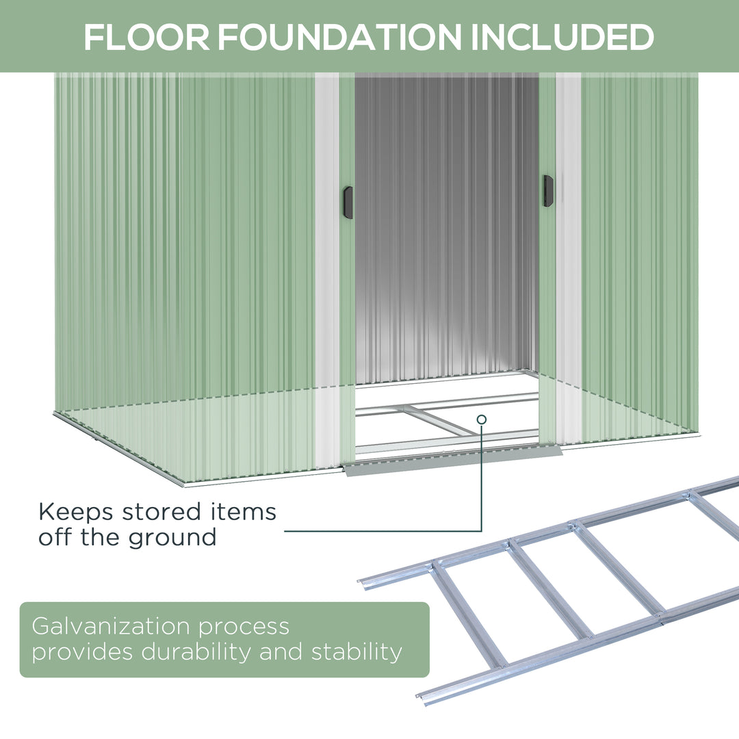 6.8 x 4.3ft Outdoor Garden Storage Shed