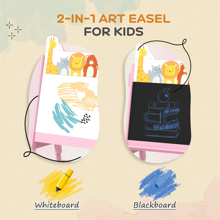 2 in 1 Kids Easel with Whiteboard