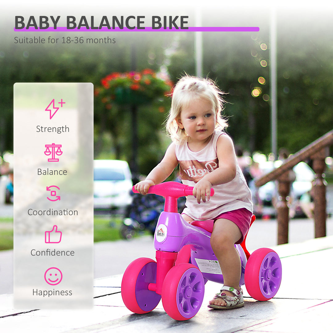 Toddler Walker: Ride-On Balance Trainer with Rubber Wheels