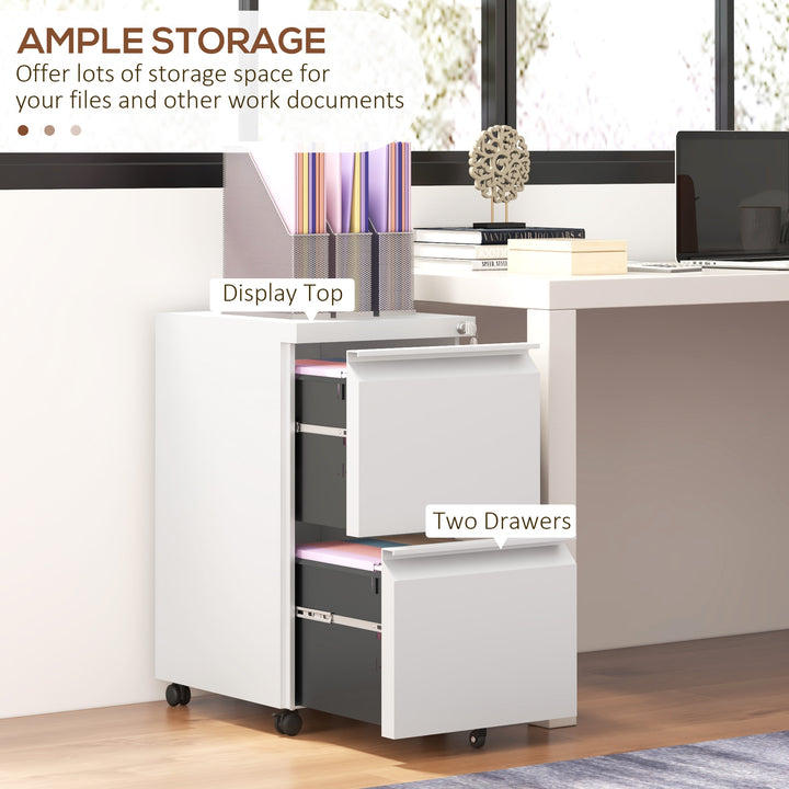 Vinsetto Mobile Steel Filing Cabinet