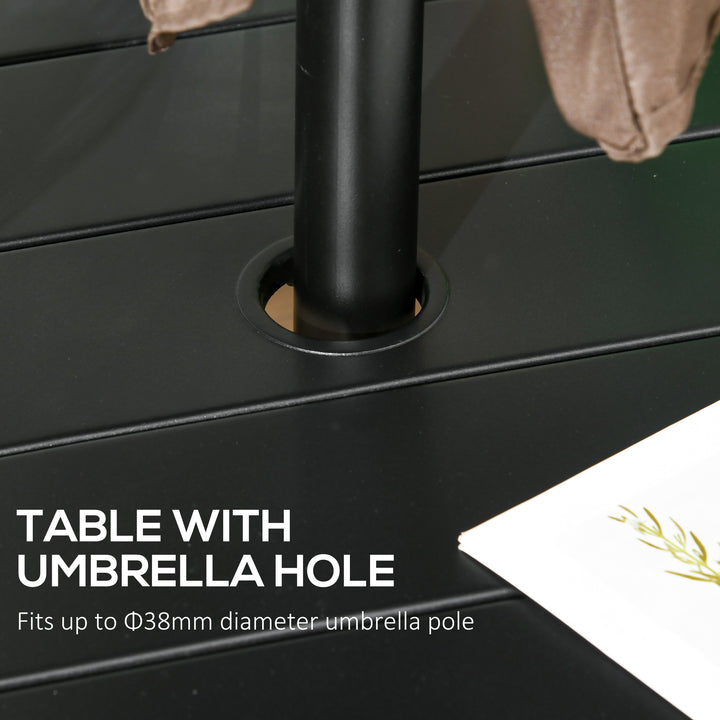 Garden Table with Parasol Hole