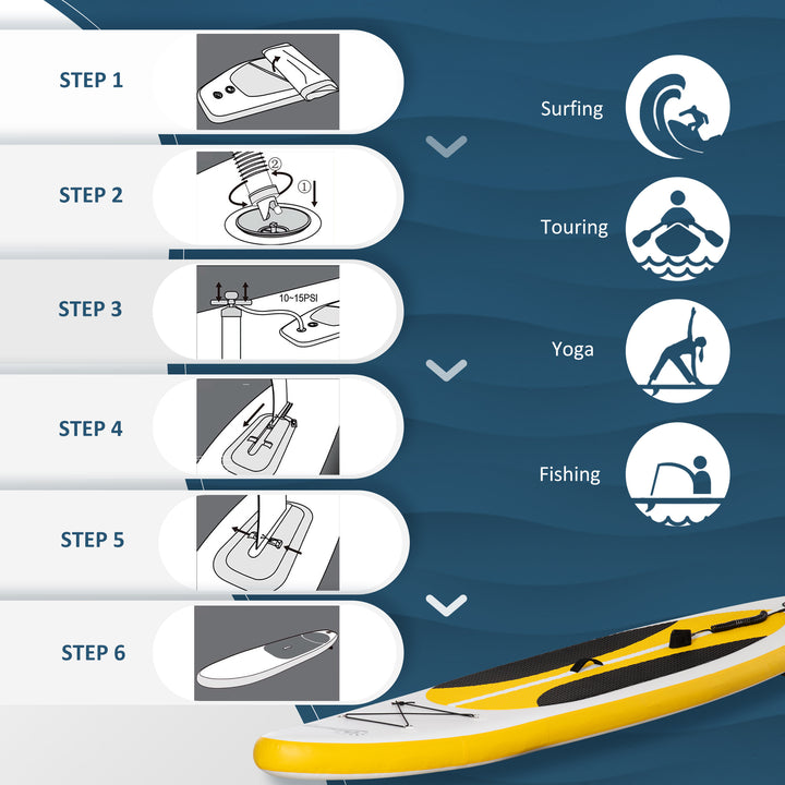 Stand Up Paddle Board Inflatable SUP with Adjustable Aluminium Paddle