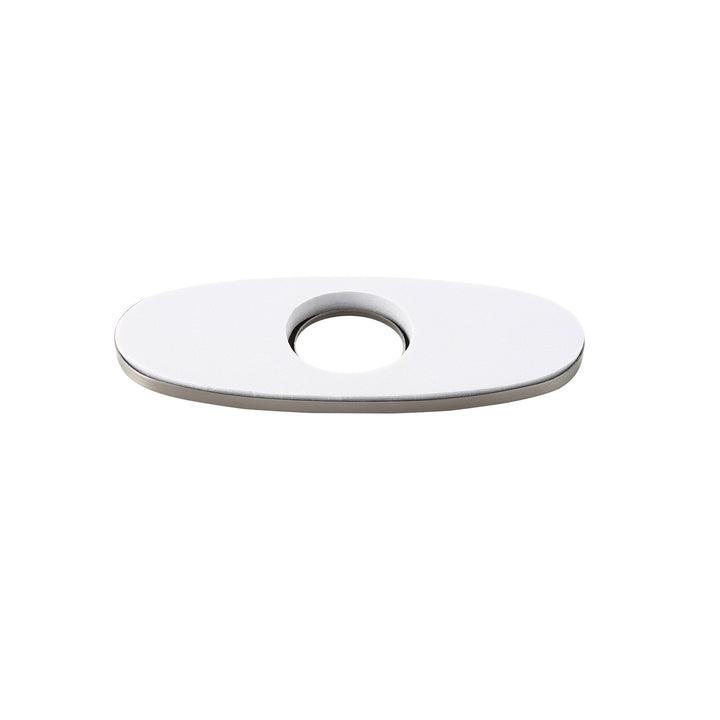 Modern 100mm Deck Plate Escutcheon for Monobloc Tap Installation Stainless Steel