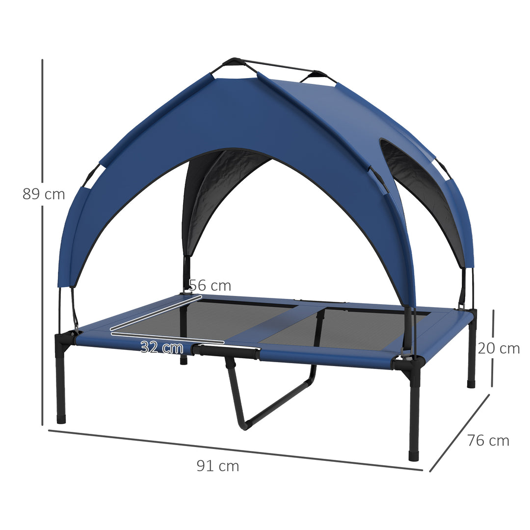 Cooling Pet Bed Raised with Washable Breathable Mesh for Medium