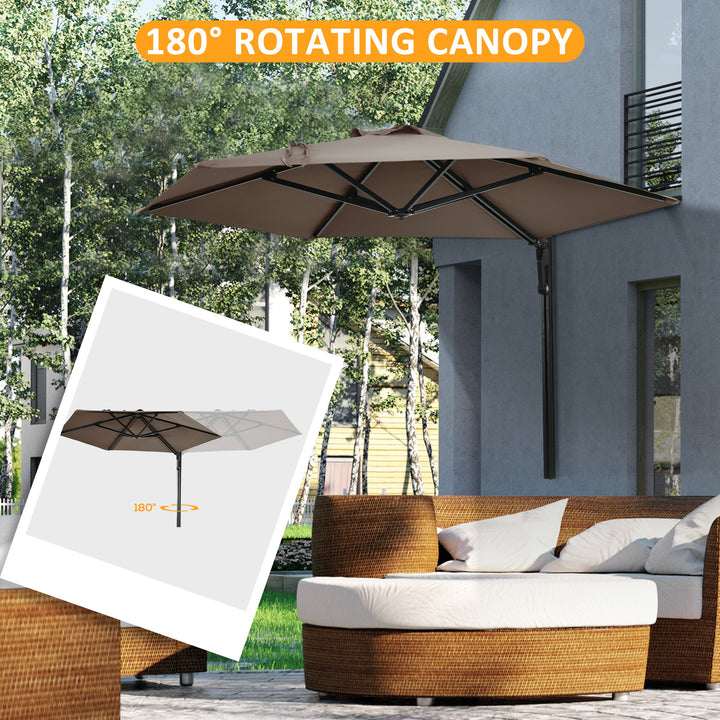 Wall Mounted Parasol - Outdoor Patio Umbrella