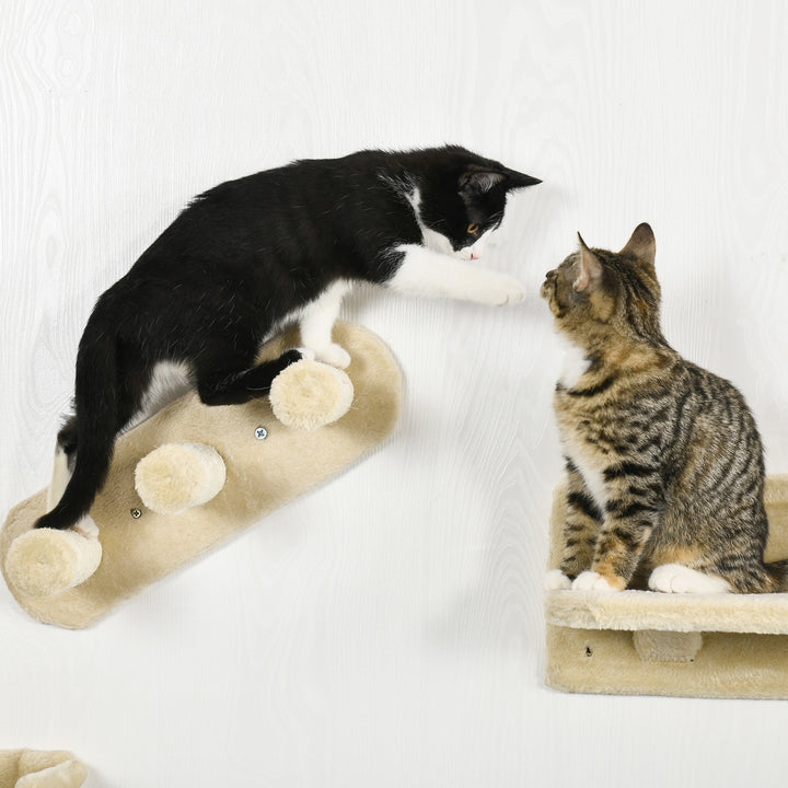 Wall-mounted Cat Shelves Set