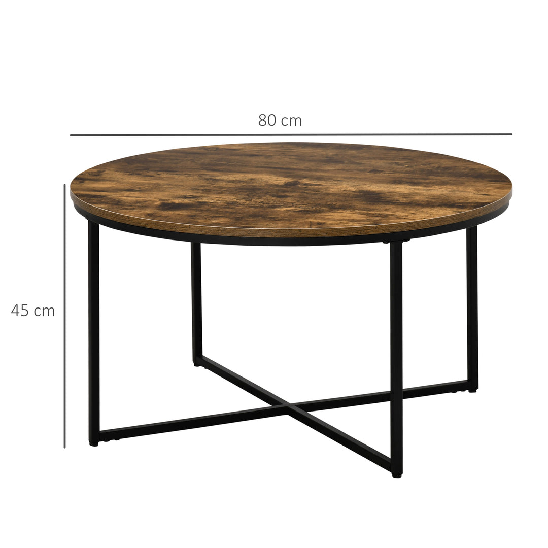 HOMCOM 2-Tier Wood Coffee Table