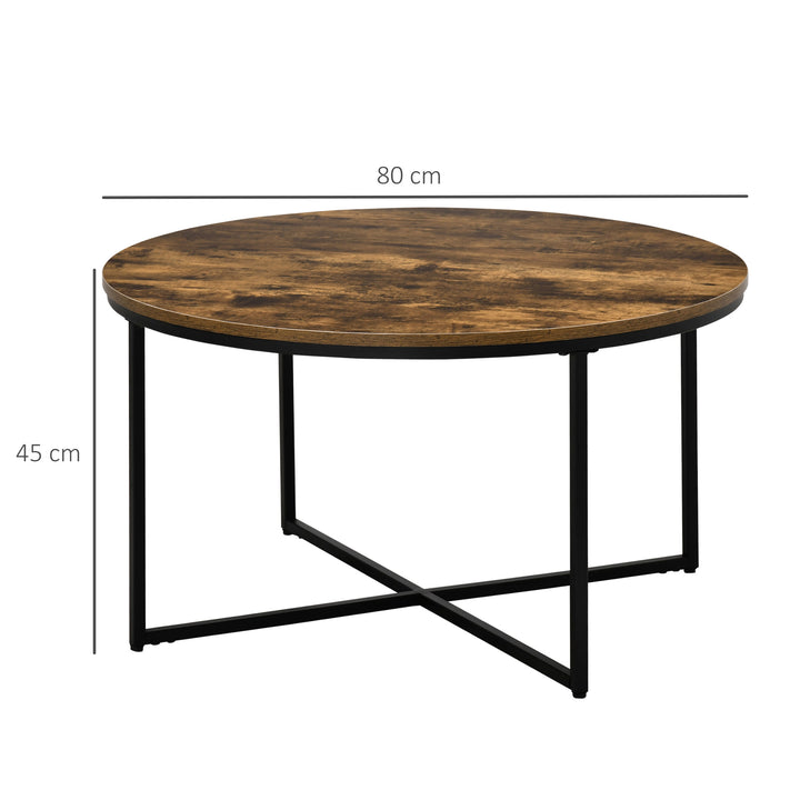 HOMCOM 2-Tier Wood Coffee Table