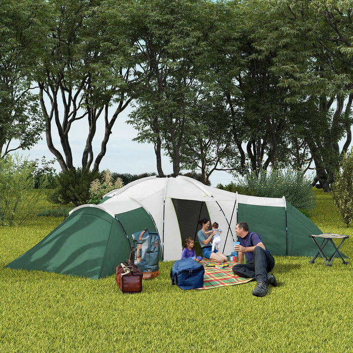 6-9 Man Tent with Bedrooms and Living Room