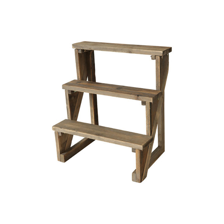 Wooden 3-Tier Plant Pots Stand Ladder Shelf for Outdoor