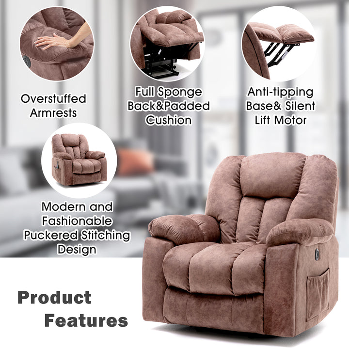 Power Massage Lift Recliner Chair with Heat & Vibration