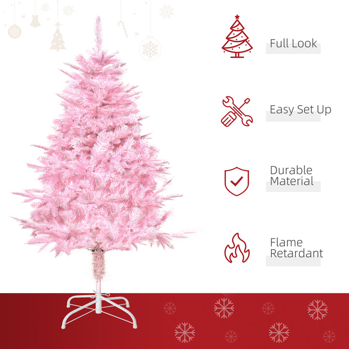 4FT Pop-up Artificial Christmas Tree Holiday Xmas Holiday Tree Decoration with Automatic Open for Home Party