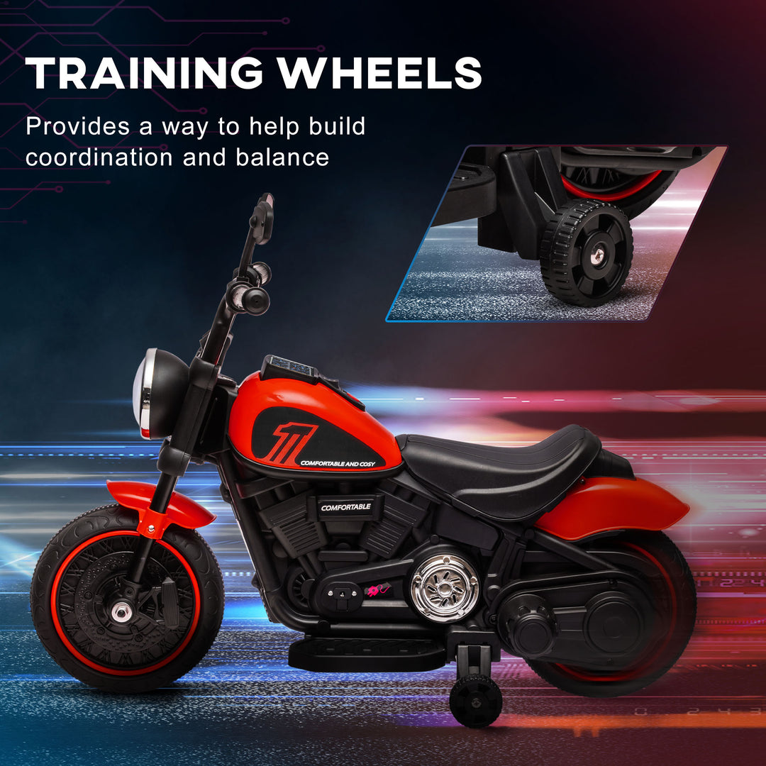 6v Electric Motorbike with Training Wheels