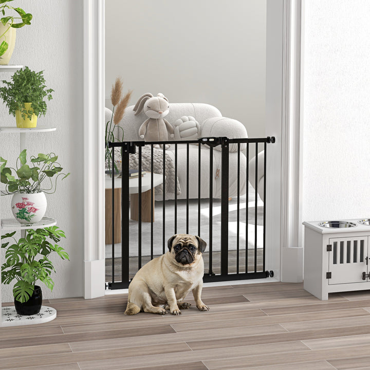 Dog Gate for Stairs Dog Gate Pet Gate with Openable Metal Frame