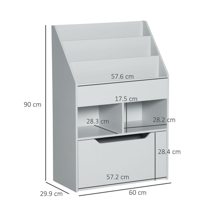 Kids Bookshelf with Storage Drawer