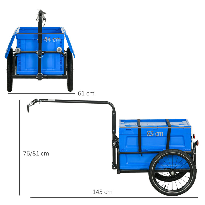 Bicycle Cargo Trailer with Steel Frame