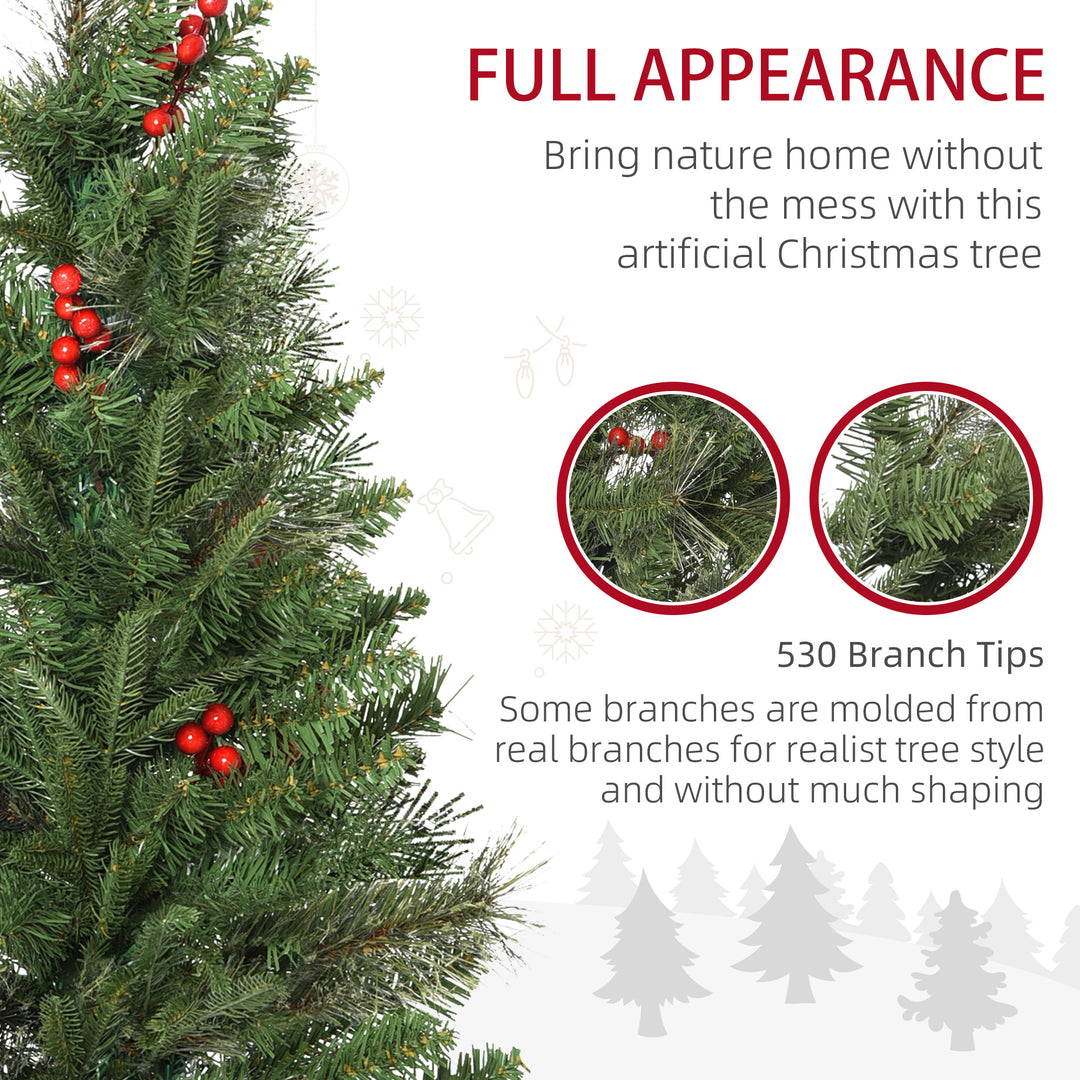 Pencil Artificial Christmas Tree with Realistic Branches