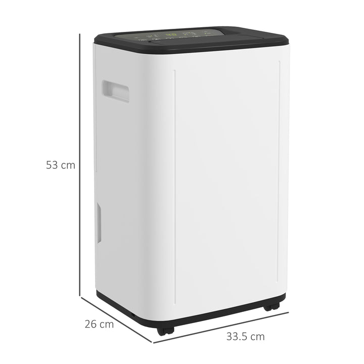 20L/Day Quiet Compact Dehumidifier with 24H Timer