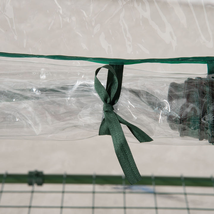 Mini Greenhouse Shelving Unit: Clear PVC Panels for Plant Nurturing