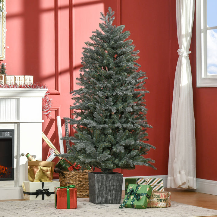 5ft Tall Artificial Christmas Tree with Realistic Branches