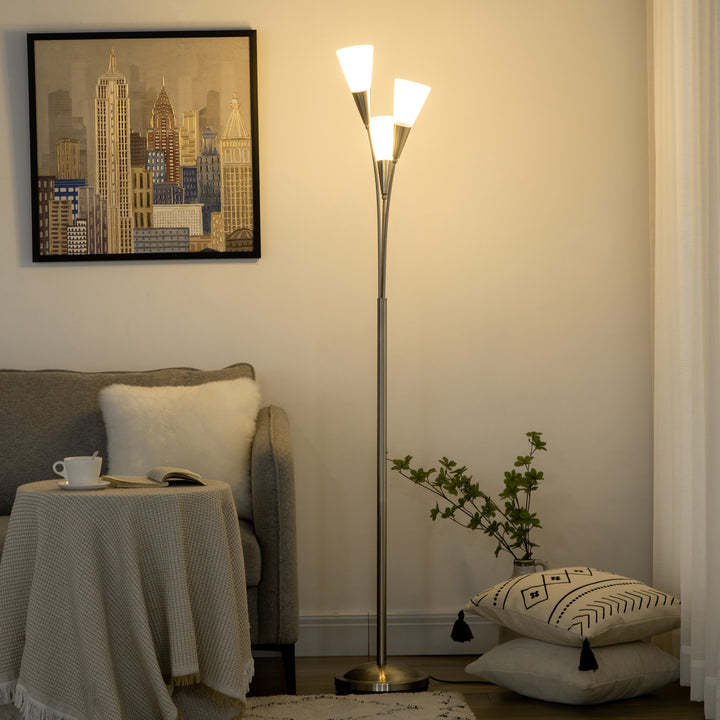 Modern Floor Lights with 3-Light Upright Design