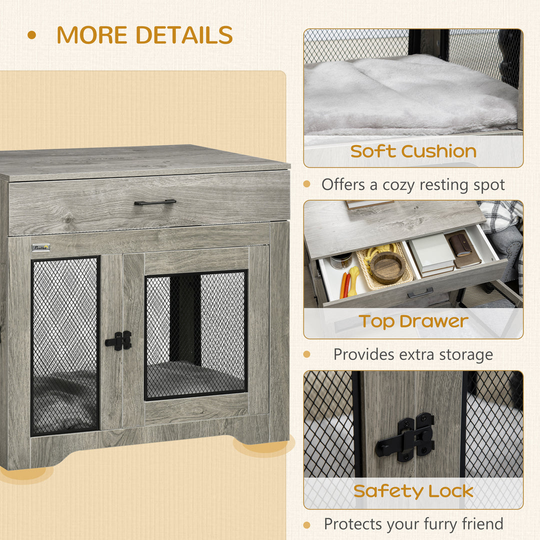 Indoor Use Dog Crate Furniture with Cushion