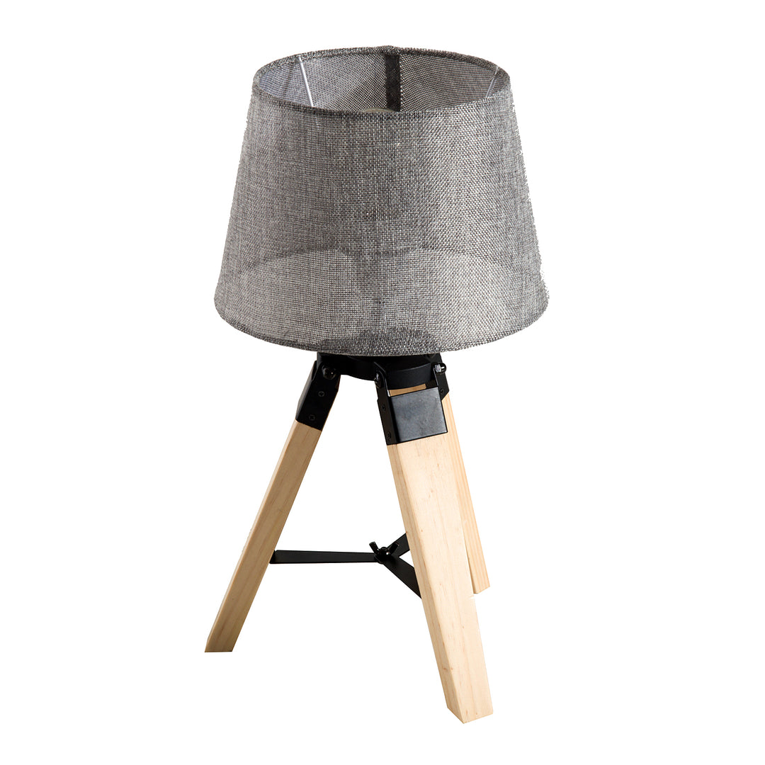 Tripod Table Lamp: Wooden Base