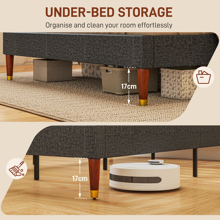 Upholstered King Bed Frame