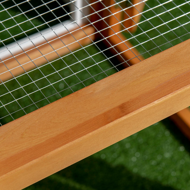 Wooden Chicken Coop with Perches